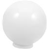 LOORGVEL Paralume Sferico in Acrilico 20 Cm Apertura Senza Collo Per Esterni Giardino e Patio Copertura Ricambio Lampada a Globo