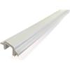 ESSERICAMBI Profilo Copricava Cesana serie Circle, Vetro Trasparente, Grigia, Practical, MADE IN ITALY