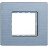 ZOREI Placca Compatibile Con Bticino Matix, Placche Metallo In Alluminio, 1 Pezzo (2 Posti/Moduli,Silver Lucido)