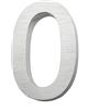 Kobert-Goods Numero civico, effetto 3D, in acciaio inox spazzolato (V2A), antiruggine e resistente alle intemperie, dimensioni: H 20 cm x P 3 cm, materiale per il montaggioincluso., Multicolore
