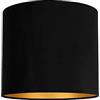 Uniqq Paralume in velluto nero Ø 40 cm - altezza 40 cm
