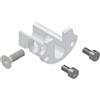 Generico Kit Attacco Cilindro C Securemme AC2600KZA, Lega di Zinco, Zincata Bianca, con Viti, per Porte Blindate. 1 Vite M5x16 a testa svasata, 2 viti M4x8 a testa cilindrica (Confezione da 1 pezzo).