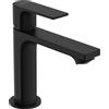 hansgrohe Rebris E - Rubinetto per lavabo con scarico a tirante, risparmio energetico (CoolStart), Miscelatore lavabo risparmio idrico (EcoSmart+) con altezza bocca 109 mm, nero opaco, 72589670