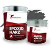MANADATEC MANADETEC Resina epossidica 2k per rivestimento pavimenti 5kg I Grigio traffico RAL 7043 I Senza solventi, ecologico, inodore I Rivestimento per pavimenti di garage e cantine I Antiurto