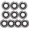 Hemobllo Set Anelli Di Fermo Con O-Ring in Gomma E Anello Di Sostegno in Ferro Per Chiavi a Impatto Kit Ricambio Resistente Per Utensili Elettrici Con Installazione Facile 0.53X0.53X0.08In