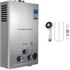 PEIXU 12L Scaldacqua a Gas Propano GPL 24KW Propano Butano Riscaldatori di Acqua a Gas Liquefatto,Scaldabagno Istantaneo Senza Serbatoio,per Campeggio,Camper,Casa,Uscita Dell'acqua Calda 12L/min