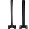 CLICLED 2PZ Staffa Palo Nera per Lampione Stradale 48cm 4.8 Diametro Supporto Faro