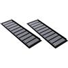 TopHomer 2 coperture per griglia di ventilazione, 150 mm x 600 mm, in lega di alluminio, colore nero, traspirante, per armadio da cucina