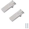PILYON Pomelli Per Mobili 2 Pcs Oro Singolo Foro Piccola Maniglia Libreria Porta Flat Pack Maniglia A Scomparsa Armadio Cassetto Interno, Cromo Perla