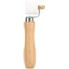 Kuuleyn Rullo manuale, rullo di pressione, PTFE Rullo di pressione manuale in PTFE da 28 mm/1,1 pollici Cuscinetto a 2 vie Manico in legno Strumento di saldatura resistente al calore