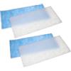 vhbw 4x filtro compatibile con WilTec 420 impianto d'aspirazione - filtro di ricambio, bianco/azzurro
