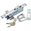 SPORTARC Serratura a gancio per porta scorrevole, serratura di sicurezza invisibile in lega di zinco con chiavi per porte scorrevoli da cucina balcone 35-55MM larghezza porta