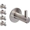 Gedotec Design ganci appendiabiti in acciaio inox ganci singoli - HOLY | Ganci singoli da parete da avvitare