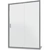 Parama Box Doccia Nicchia 150 cm Mod. Sicily 2 Ante Apertura Scorrevole Vetro Temperato 6mm Opaco Profili in Alluminio Cromato Flat Design Maniglia in Abs Cromato