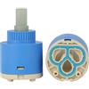Generico Sostituzione cartuccia ceramica da 25/35/40 mm, cartuccia a disco ceramico da 20/22/26/27,5/28 mm per rubinetti monocomando da cucina, lavandino e doccia (GG-35MM)