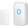 Marchfunny Sensore magnetico con 45 suonerie a scelta per uso domestico o ufficio (bianco)