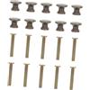 SEWOART 20set Pomelli Mini Testa a Forma Di Cappello Antico Pomelli Decorativi Per Maniglie Vintage Per Portagioie e Mobili Lavorazione Squisita