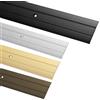 Gedotec Profilo di transizione per avvitamento alluminio nero 100 cm | lunghezza 1 m larghezza 37 mm | 1 pezzo Binario di transizione per pavimenti |Piastra Connettori