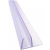 inferramenta GUARNIZIONE PER VETRO E PER BOX DOCCIA PER ANTA 200cm ALETTA MORBIDA 16mm LATERLAE PER VETRO 6 E 8 mm GUARNIZIONE TRASPARENTE