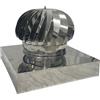 EINSIDE Comignolo girevole, Cappello eolico per camini in acciaio inox AISI 304, Base rettangolare 42 x 52 cm