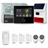 HUXGO® HXA502 Sistema allarme casa senza fili WiFi + GSM 4G, Sirena solare esterna | Kit antifurto casa con 1x rilevatore di movimento, 3x sensori per porte e finestre | Antifurto con TUYA Smartlife