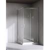 Yellowshop | Box Cabina Doccia Bagno Quadrato, Dimensioni: 75X75 cm, Cristallo 6mm : Puntinato Opaco