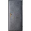 TapeOn Moderno imbottitura per porta per automontaggio, set premium, rivestimento per porta, riparazione porte interne, isolamento acustico, T3 KARO 5 x 5 cm, colore: grigio, 105 x 210 cm, adatto