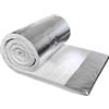 MFLCBK Coperta Isolante in Fibra di Ceramica Ignifuga Isolamento Termico con Foglio di Alluminio Monofacciale per Forni, Stufe, Mattoni Refrattari, Caldaie Tubo (610mmx7000mmx20mm)