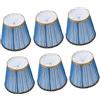 VILLCASE Paralume Clip a Bolle 6 Pezzi per Lampada da Tavolo e Piantana, Diffusore Luce Decorativo Semplice per Camera da Letto Blu
