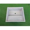 Generico Vasca con lavatoio pilozzo uso lavanderia in cemento grigio cm 60x55x29 h