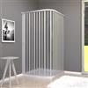 OLIMPO DOCCE - Box Doccia 2 lati angolare soffietto in pvc bianco - 120x80