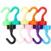 BeyondNice 10 ganci magnetici colorati, ganci magnetici resistenti per frigoriferi, ganci magnetici per appendere, chiavi, armadietti, casa, ufficio, aula
