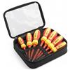 CLICLED YASTA Set 7 Cacciaviti Professionali Con Punta Magnetica A Croce E Taglio 7690 Giraviti Isolati Ergonomici Per Fai Da Te E Manutenzione Professionale Ad Alta Precisione CLICLED