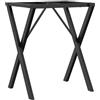 vidaXL Telaio Gambe a X per Tavolo da Pranzo 60x40x73 cm in Acciaio, gamba in ferro, gambe in ferro, gambe per tavoli, gambe per tavolo