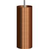 creative cables Tub-E14, tubo in metallo per faretto con portalampada doppia ghiera E14 - Rame satinato