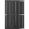 vidaXL Cancello da Giardino in WPC 100x150 cm Grigio