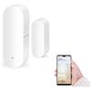 Denash Sensore porta finestra WiFi, Smart WiFi Rilevatore sensore apertura/chiusura porta finestra Controllo vocale per Tuya, per smartphone per apri cancello automatico