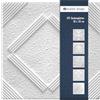Marbet Design Pannelli da soffitto in polistirene EPS, pannelli da soffitto leggeri e robusti dal design moderno (pacchetto risparmio 18QM CHICAGO 50 x 50 cm) pannelli da soffitto, pannello bianco