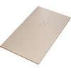 OLIMPO DOCCE - Piatto doccia in marmoresina Crema effetto pietra cemento MAKA - 100x140