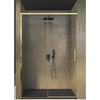 IMPALLI è casa IMPALLI Box Doccia H210 Cm Estensibile 107-110 Cm Cabina Doccia Scorrevole Anta A Chiusura Rallentata Cristallo Temperato 8 Mm Trasparente Anticalcare Profili Alluminio (ORO SPAZZOLATO 110)