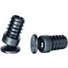 OL 4 piedini per sedia con snodo e superficie di scorrimento in plastica, per tubi tondi con spessore della parete 1,5-2 mm, angolo di inclinazione max. 25
