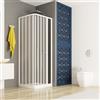 OLIMPO DOCCE - Box Doccia 2 lati angolare soffietto in pvc bianco - 75x75