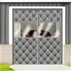 Generic Kit Isolante Porta Garage Tende Termica Magnetica, Chiusura Automatica A Caldo, Schermo Isolante Invernale Spessa, 210-490 Cm per Risparmio Energetico(Grays,240x290cm)