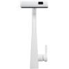 Sengfwin Rubinetto da cucina girevole a 360°, rubinetto da cucina estraibile con doccetta estraibile, miscelatore da cucina con doccetta a 3 modalità, in acciaio inox, colore bianco