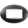 Gewiss GW16304VA Chorus Art Placca, 4 Posti, Ardesia