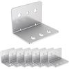 VADANIA 8 Staffe a L per Carichi Pesanti per Guide per Cassetti serie #2053, Staffa Angolare ad Angolo Retto da 90 Gradi, Staffa Resistente con Spessore 2 mm (60 mm x 42 mm x 40 mm)