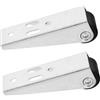 Alipis Ruote di Supporto Silenziose per Porte Scorrevoli in Legno, 2 Pezzi, Materiale in Nylon Galvanizzato, Facile Installazione per Porte a Scomparsa in Ufficio o Area di Lavoro