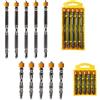 CXML&DASHE Set di 20 punte magnetiche PH2 per cacciavite Phillips, gambo esagonale da 1/4 di pollice, design magnetico del collare per cacciavite elettrico e trapano elettrico, punte a croce per cartongesso, 65