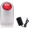 aixi-SHS Sirena stroboscopica esterna per sistema di allarme domestico 433 Mhz compatibile con PN-103, PG101-PG106 GSM WiFi sistema di allarme