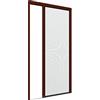 Zanzanet Zanzariera laterale orizzontale su misura frizionata New Euro cassonetto 38mm binario 4mm porta finestra giardino balcone personalizzabile 14 colori 2 reti Made in Italy Marrone
